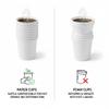 1ABOVE 100 Pack White Disposable Paper Cups, 100% Natural and Recyclable Hot and Cold Drink Cups, Perfect for Homes and Office (6OZ) view 4