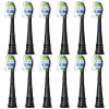 Bullnas Replacement Brush Heads Compatible with Philips Sonicare ProtectiveClean 6100, 5100, 4100 Electric Toothbrush, W Toothbrush Head for Sonicare 6062/95, Black, 12 Count view 1