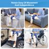 HOOMTREE Leg Lifter Strap Set of 2 for Limited Mobility,Thigh Lifter Strap with Padded Grip and Loop for Knee Hip Surgery Recovery,Mobility Aids Tool for Disabled Get in and Out of Bed,Car,Wheelchair view 2