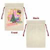 Personalized Large Santa Sack with Name for Christmas Gifts, Reusable Large Drawstring Santa Claus Christmas Gift Bags, Xmas Present Package Bags, Christmas Holiday Party Decorations view 2