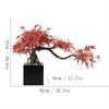 Artificial Bonsai Simulation Bonsai Tree Indoor Artificial Maple Leaf Bonsai Tree for Home Living Room Hotel Lobby Decoration Simulation Plant Bonsai Trees for Home Office view 2