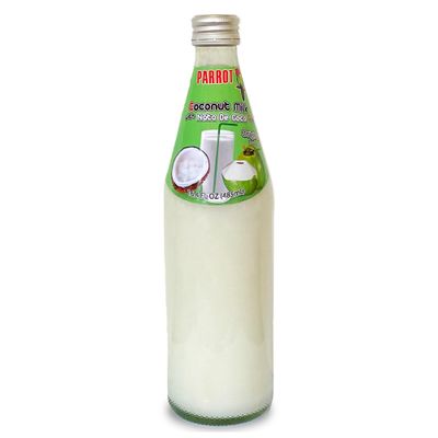 Parrot Coconut Milk With Nata De Coco Drink Original 485ml 16.4 fl.oz Pack of 6