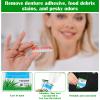 Timgle 200 Pcs Denture Cleaning Wipes Refreshes Mouth Deep Cleaning Wipes for Remove Denture Adhesive, Food Debris, Stains and Odor view 3