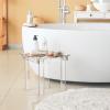 Acrylic Shower Bench - Perfect Corner Shower Stool, Ideal Shower Foot Rest for Shaving Legs & Compact Showers - Waterproof Upgrade from Traditional Wood & Teak Stools view 4