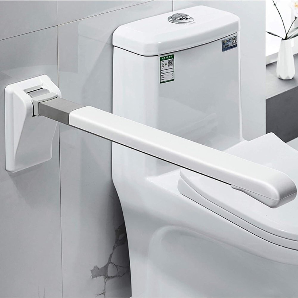 Flip Up Grab Bar-Shower Handles Grab Rails for Seniors,Bathroom Handicap Safety Rails,Elderly Support Tub Handle Bath Safety Railing (Size : with Calling Bell)