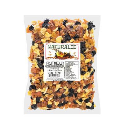 Naturalee Dried Fruit Medley 24 oz - Healthy Snack - Packed with Plant Based Energy