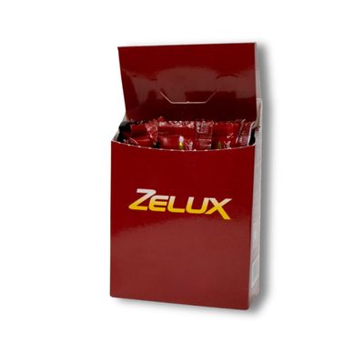 Zelux Supplement Box 8 Sachets - Booster for Vitality & Performance - Natural Stamina - Energy Support - Natural Ingredients Damiana, Tribulus Terrestri, Ginkgo Biloba, Maca, Korean Red Gingseng