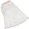212 Main Rubbermaid Commercial Products 16 oz. Premium Cut-End Orange Band Cotton Wet Mop Head- White - 1 in. view 1
