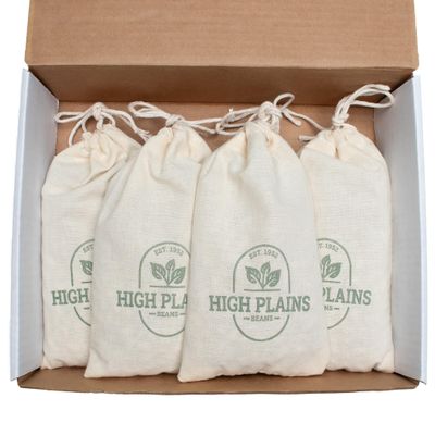 High Plains Bean Combo (Pack of 4) | 1 Pound Each | Non-GMO Verified | Dry Pinto Beans | Dry Orca Beans | Dry Black Beans | Dry Mayocoba Beans | Directly Sourced from Local Farmers