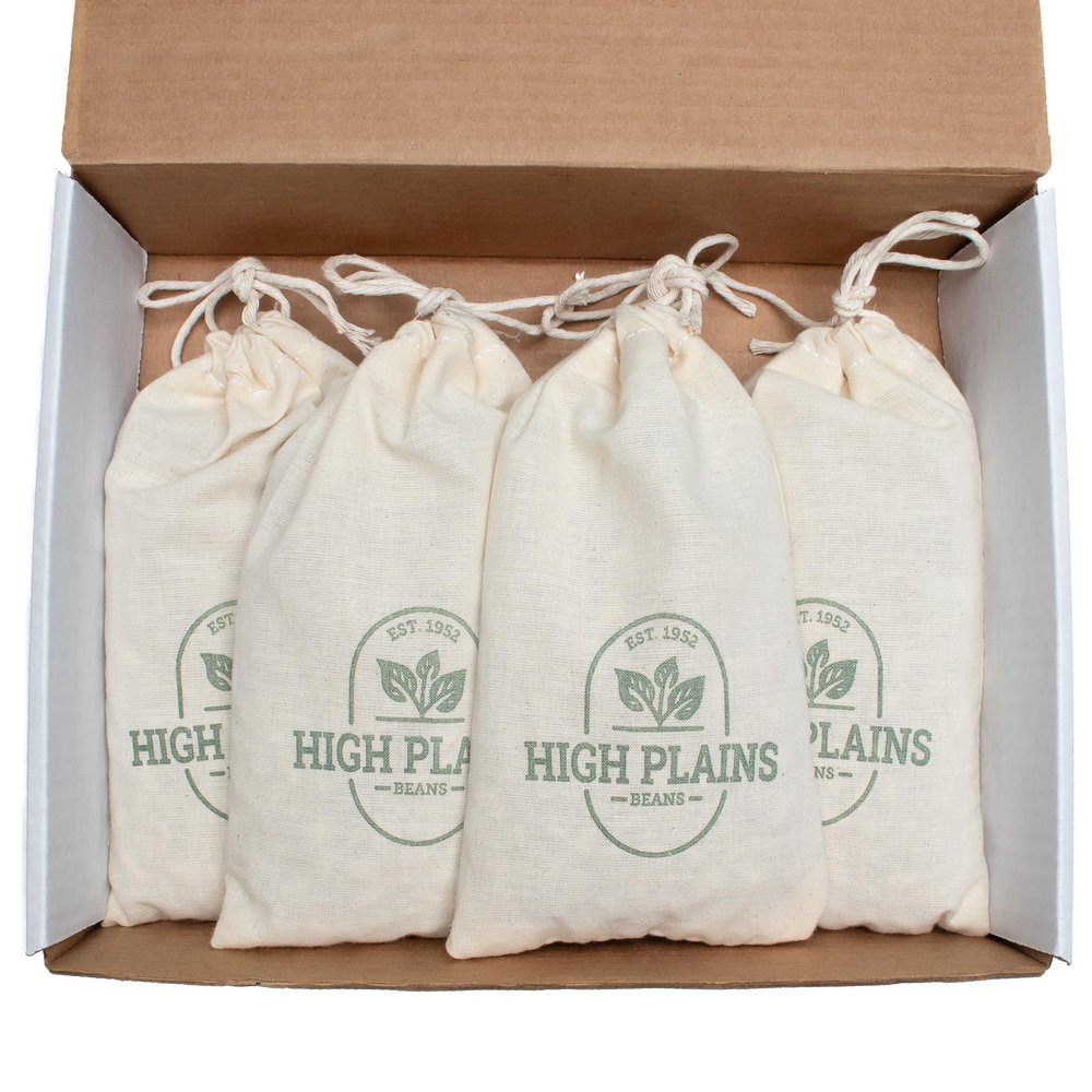High Plains Bean Combo (Pack of 4) | 1 Pound Each | Non-GMO Verified | Dry Pinto Beans | Dry Orca Beans | Dry Black Beans | Dry Mayocoba Beans | Directly Sourced from Local Farmers