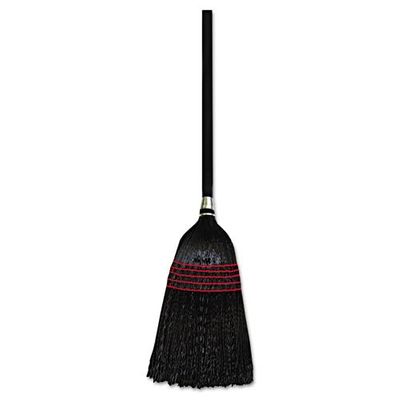 212 Main Flag-Tip Janitor Push Brooms - Natural/Black - 42 in.