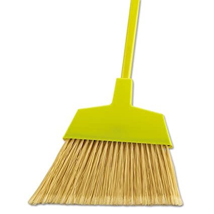 212 Main BW Poly Bristle Angler Broom with 53 in. Handle - Yellow - 12 per Case