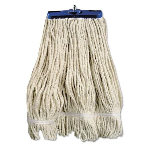 212 Main BW 24 oz Lie-Flat MOP Head - White - Cotton Fiber - 12 per Case