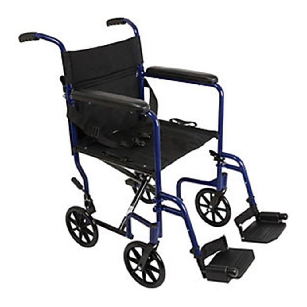 212 Main 19 Inch Aluminum Transport Chair Burgundy