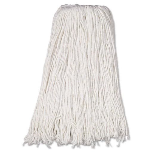 212 Main BW 32 oz Premium Saddleback MOP Head - White - Rayon Fiber - 12 per Case