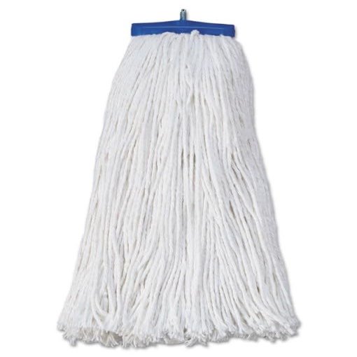 212 Main BW 20 oz Economical Lie-Flat MOP Head - White - Rayon Fiber - 12 per Case