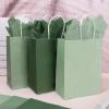 36 Pack Sage Green Gift Bags Spring 3 Colors Paper Bag with Handles and Tissue One Lucky Duck Colorful Wrapping Bags for Mallard Duck Baby Shower Birthday Party Supplies, 6.3 x 3.1 x 8.7 In view 4