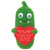 BIUBABIU Emotional Support Pickle Crochet, Positive Birthday Gift for Women, Friends, Family, Co Workers, Graduation Christmas Stocking Stuffers Presents(Lovely Pickle) view 1