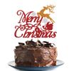 Merry Christmas cake Toppers Glitter Eve Xmas Cupcake Picks for Celebrating Merry Christmas Theme New Year Holiday Party Cake Decorations Supplies  (2) view 1