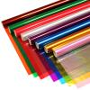 SYOGUA 8 Rolls Colored Cellophane Wrap, Extra Wide (34 in x 10 ft x 8 Colors) Cellophane Roll Transparent Color Cellophane Paper for Gift Baskets, Gift Wrapping, DIY Craft, Christmas Decoration view 1