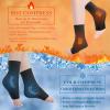 Ankle Ice Pack Wrap for Injuries, NOVASPORT Reusable Foot Gel Ice Pack Flexible Cold Pack Hot & Cold Compression Sleeve for Plantar Fasciitis, Sprained Ankles, Achilles Tendonitis, Foot Heel, Black view 4