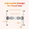 BestQool Red Light Therapy Stand, Mobile Stand for Red Near Infrared Light Therapy Devices, Home & Commercial Use, Adjustable Length and Width, Wheel Locks, Easy to Install, Fits 99% of Panels view 3