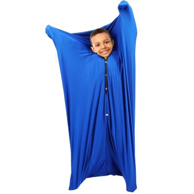 ackwrap Sensory Body Sock for Kids, 13+ Years Old, X-Large Size,65" H x 29", Good for Height 61"+, Navy Blue