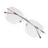 VisionGlobal Pure Titanium Frame for men/women Blue Light Blocking,Hand-set Diamond Fashion Glasses (Black Brown, 2.50 Magnification) view 1