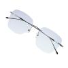 VisionGlobal Pure Titanium Frame for men/women Blue Light Blocking,Hand-set Diamond Fashion Glasses (Black Grey, 2.00 Magnification) view 1