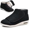 Men Adjustable Extra Wide Diabetic Shoes, Women Warm Plush Swollen Feet Diabetic Edema Boots Outdoor Unisex Walking Large Size Sneakers Men 8.5/Women 9.5 Black a view 1