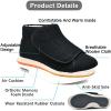 Men Adjustable Extra Wide Diabetic Shoes, Women Warm Plush Swollen Feet Diabetic Edema Boots Outdoor Unisex Walking Large Size Sneakers Men 8.5/Women 9.5 Black a view 3