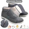 Men Adjustable Extra Wide Diabetic Shoes, Women Warm Plush Swollen Feet Diabetic Edema Boots Outdoor Unisex Walking Large Size Sneakers Men 8.5/Women 9.5 Black a view 4