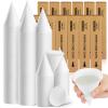 Roshtia 2400 Pcs Paper Cone Cups Thicken Disposable Cone Cups for Shaved Ice, Slushies Water Cooler Dispenser, White (4 oz) view 1