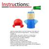 AUPLEX 5 PCS Angry Mama Microwave Cleaner & Chilly Mama Fridge Deodoriser, High Temperature Steamer Cleaning Equipment Microwave Steam Cleaner, Kitchen Gadget Tools Quickly Removes Stains and Odors view 2