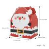 50PCS Christmas Gift Treat Boxes 3D Santa Claus Snowman Elk Candy Treat Box for Kids Christmas Gift Bag Kraft Holiday Christmas Boxes Cakes Candies Cookies Paper Boxes for Xmas Party Favors Supplies C view 2