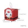 50PCS Christmas Gift Treat Boxes 3D Santa Claus Snowman Elk Candy Xmas Tree Box for Kids Christmas Gift Bag Holiday Christmas Boxes Cakes Candies Cookies Paper Boxes for Xmas Party Favors Supplies E view 2