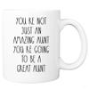 Great Aunt Mug, New Baby, Pregnancy Reveal, Pregnancy Announcement, Custom New Auntie Mug view 1