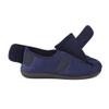 Happy Touch Men's 80-D Memory Foam Adjustable Wide Diabetic Slippers for Swollen Feet, Edema, Arthritis, Elderly Indoor/Outdoor (14, Navy Blue) view 4