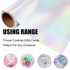 15m*40cm Florist Flower Iridescent Film Cellophane Gift Wrap Perfect for DIY Flower Bouquet Wrap Wedding Birthday Present Gift Package Wrapping view 3