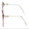 Calabria EB CPA Cat-Eye Blue Light Blocking Reading Glasses +0.00 Red Crystal Women view 2
