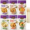 Annie Chun's Japanese Style Noodle and Soup Bowls Bundlle with Yakisoba, Peanut Sesame, Spicy Miso Ramen, Miso, Teriyaki, Shoyu Ramen, (Pack of 6), and Make Your Day Sporks view 1