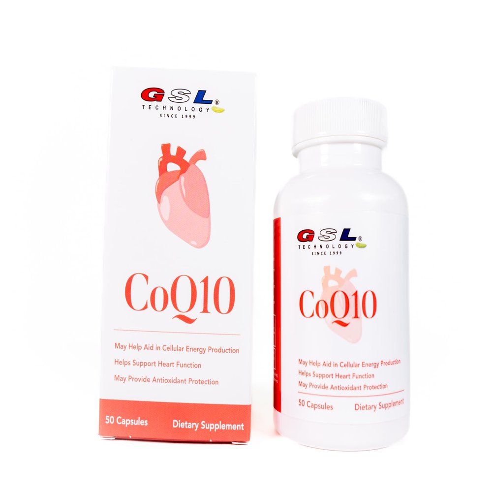 GSL Technology | CoQ10 | 30 mg of CoQ10 | Dietary Supplement for Heart Health & Cellular Energy Production | Made in The USA | 1 Pack of 50 Count (50 Capsules Total)
