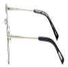 Calabria EB Inside Square Reading Glasses +6.00 Black Silver Men Women view 3