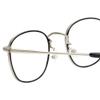 Calabria EB Inside Square Reading Glasses +6.00 Black Silver Men Women view 4
