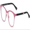 Calabria EB Irregular Curves Square Blue Light Blocking Reading Glasses +2.00 Satin Pink Black Women view 1