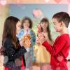 10.6''x5'' Sturdy Valentine Cellophane Bags- 160Pcs Valentines Goodie Candy Treat Gift Bags for Kids, with Twist Ties- Goodie Cello Bags for Kids Class Valentines Party Favors Supplies Cookie Bags view 2