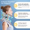 Cervical Neck Traction Device, Adjustable Cervical Traction Device with 3 Power Traction, 8 Airbag Support for Neck Pain Relief Neck Stretcher Air Pump Neck Brace view 4