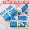 50 Sheets Blue Tissue Paper for Gift Bags - 14 x 20 Inches Recyclable Blue Wrapping Paper for Weddings Birthday DIY Project Christmas Gift Wrapping Crafts Decor view 4
