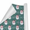 YESCUSTOM Personalized Christmas Wrapping Paper, 58"x23" Custom Christmas Wrapping Paper Rolls with Santa Claus, Christmas Gift Wrap for Him Her Boys Girls Mom Dad view 2