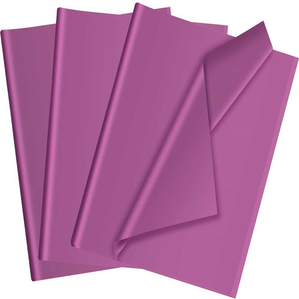 50 Sheets Purple Tissue Paper for Gift Bags - 14 x 20 Inches Recyclable Purple Wrapping Paper for Weddings Birthday DIY Project Christmas Gift Wrapping Crafts Decor